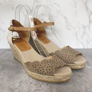 KANNA Nude Wedge Espadrille